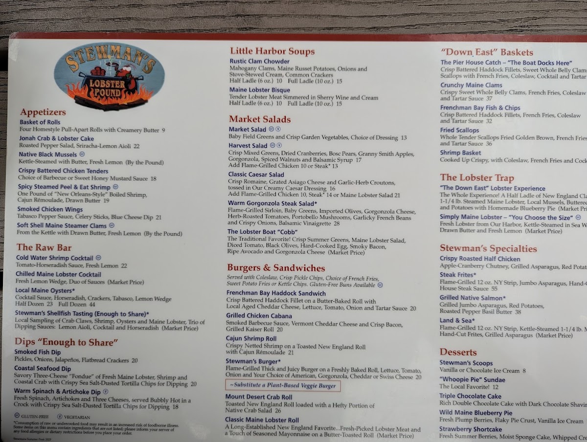 Stewman's Lobster Pound Menu - Image 6